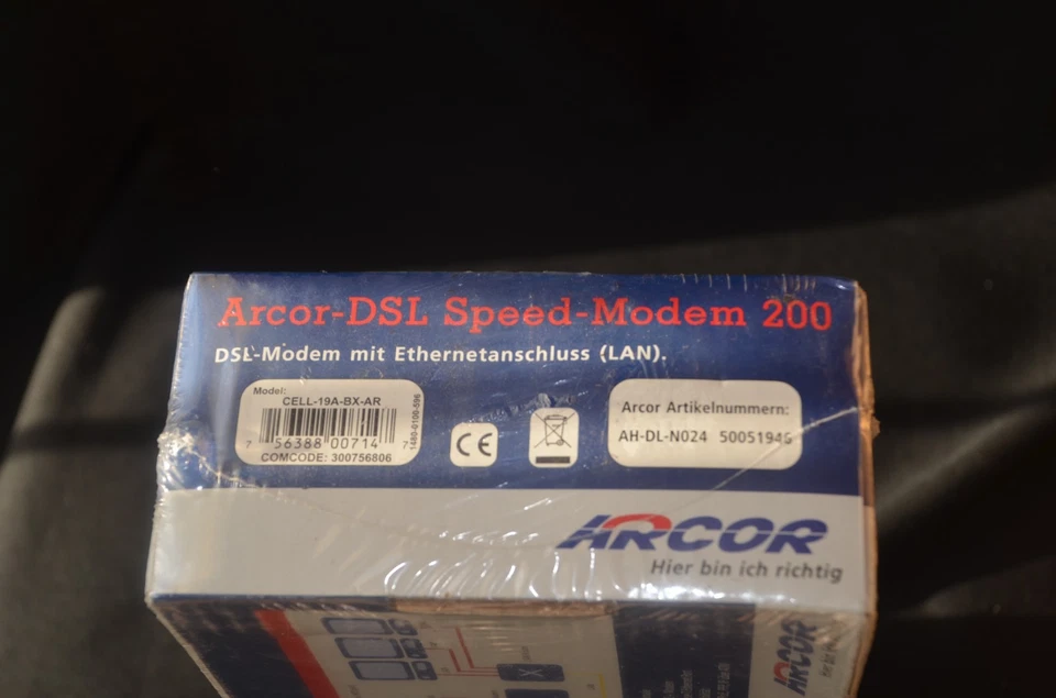 Arcor DSL Speed - Modem 200 - DSL Modem mit Ethernetanschluss (LAN) ovp - Bild 4 von 4
