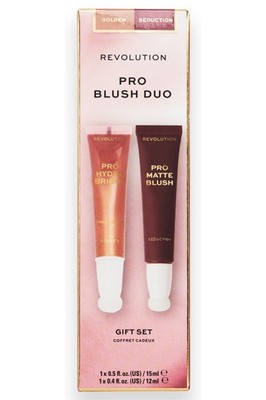 Revolution Beauty Duo Pro Hydra Bright Blush 12ml Golden Pro Matte Blush 15ml