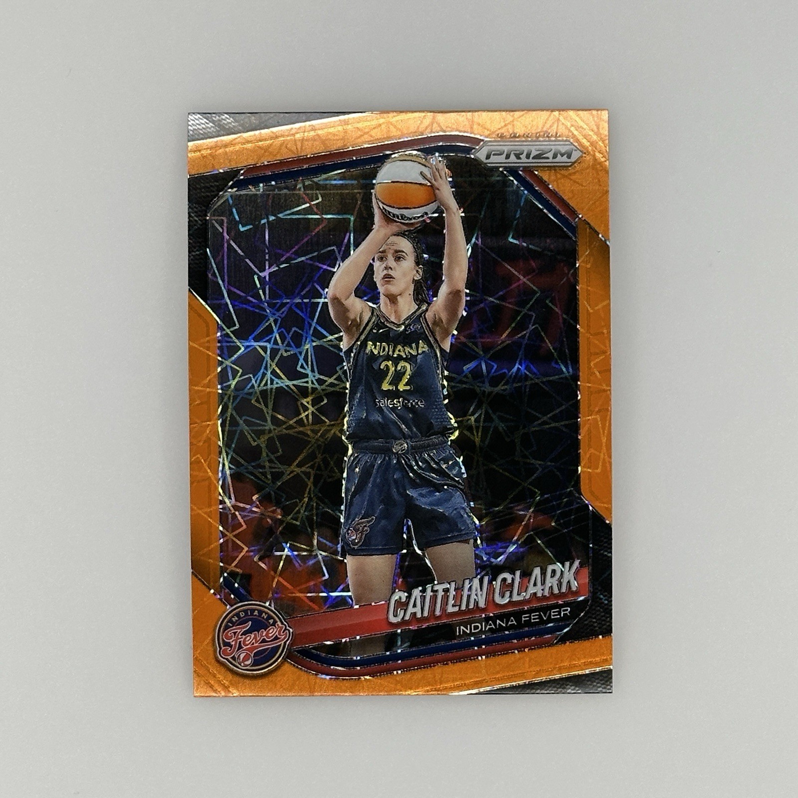 Panini 2025 Prizm WNBA Caitlin Clark Indiana Fever Orange Velocity Prizm #22