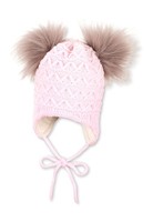 StrickmüTze Sterntaler Puscheli FüR Baby-MäDchen, Rosa, 51, MüTze