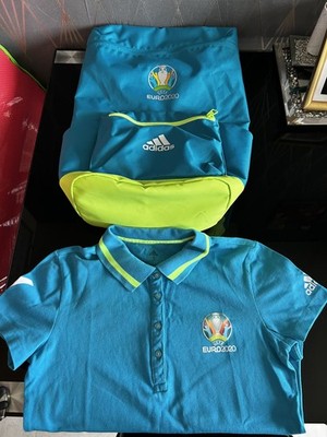 Offizieller UEFA Euro 2020 Adidas Fußball Rucksack Volunteer Tasche & Poloshirt