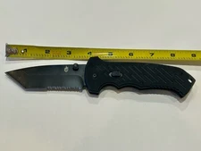 Gerber Gear Fast Folding Pocket Knife Tanto Serrated Genuine Black