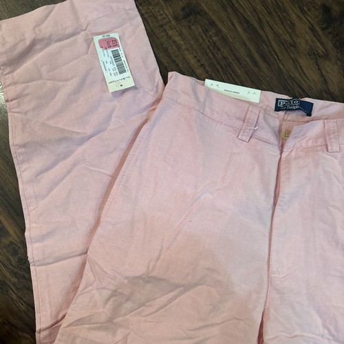 Polo Ralph Lauren Pants Mens 32 X 30 Pink Philip Pant Cotton Khaki Straight Leg - Picture 3 of 9