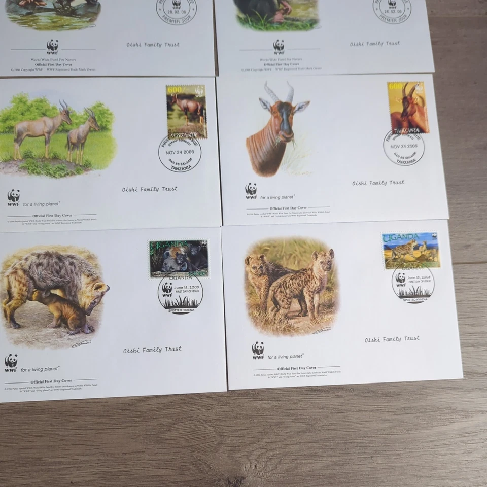 WWF World Wildlife Fund lot of 16 FDC First Day Covers Animals Stamps Africa - Image 4 of 4