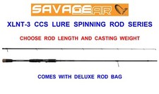 NEW SAVAGE GEAR CCS XLNT 3 SPIN ROD 2pc GAME SEA FISHING PREDATOR LURE SPINNING