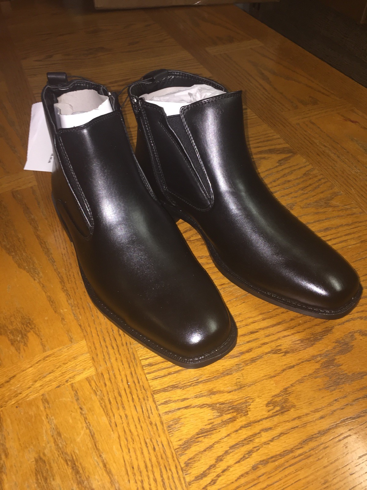 botas al tobillo para Hombre Memory Foam Suave STAGS para hombres D, imitación de cuero negro botas al tobillo para Hombre Memory Foam Suave STAGS para hombres D, imitación de cuero negro