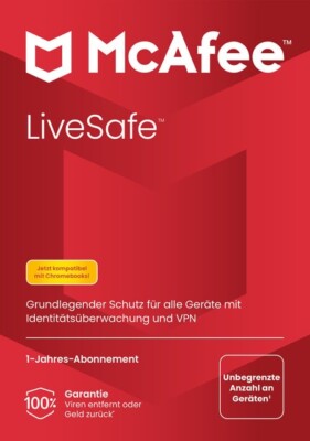 McAfee Live Safe 1 Jahr unbegrenzte Geräte