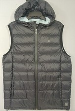 Linksoul Vest Women's Medium Gray Full Zip Down Nylon Puffer Hooded Golf LPGA