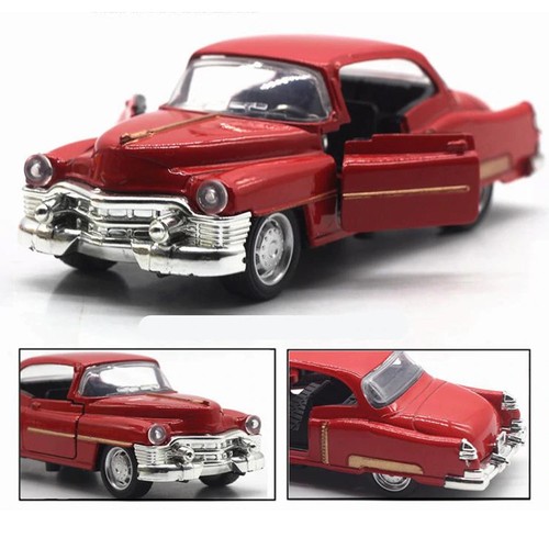 Modellino Cadillac modello retro miniatura scala 1:36 metallo auto epoca Rossa - Foto 2 di 3