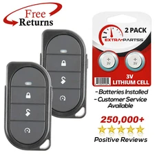 2 Remote Keyless Entry Key Fob Replacement For Viper Aftermarket (7146V)