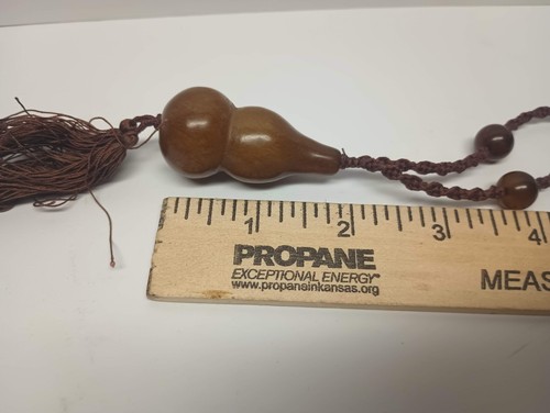 Lote de 2 Collares de Cuentas Chinas Estilo Sautoir DE COLECCIÓN FLAPPER en Macramé Anudado - Imagen 5 de 15