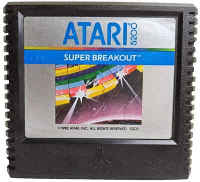 Super Breakout (Atari 5200, 1982) Cartridge