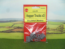 RHUDDLAN MODELS  OO-9 NARROW GAUGE HOPPER TRUCKS x3 009 OO9 NG.003