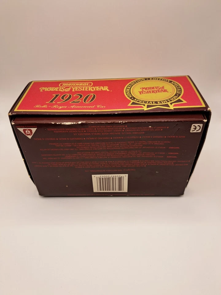 Matchbox YS-38 1920 Rolls-Royce Armoured Car - 1990 - Special Edition - Bild 2 von 4