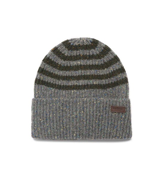 barbour mens bobble hat