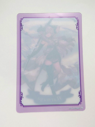 Tarjeta transparente de ilustración Granblue Fantasy Narmaya SSR pose oscura 2 - Imagen 2 de 2