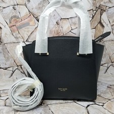 New Kate Spade Black Sydney Small Double-Zip Satchel Crossbody, Brand New