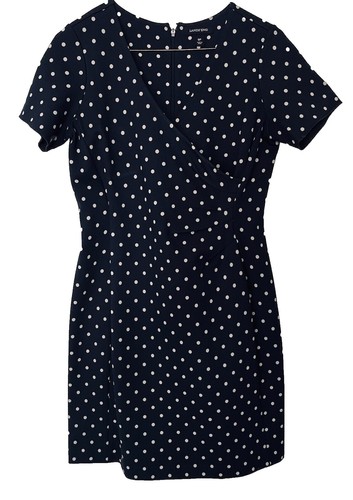 lands end t shirt dress Lands' End T Shirt Dress Women's Short Sleeve Knee Length Brown Jersey Size M