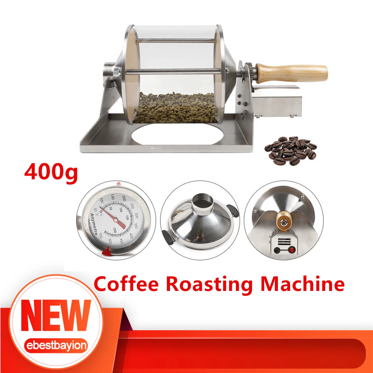 Coffee bean top roasting machine