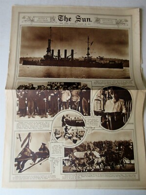 The New York Sun August 26, 1917 Navy Huntington, King George, Broadway plays