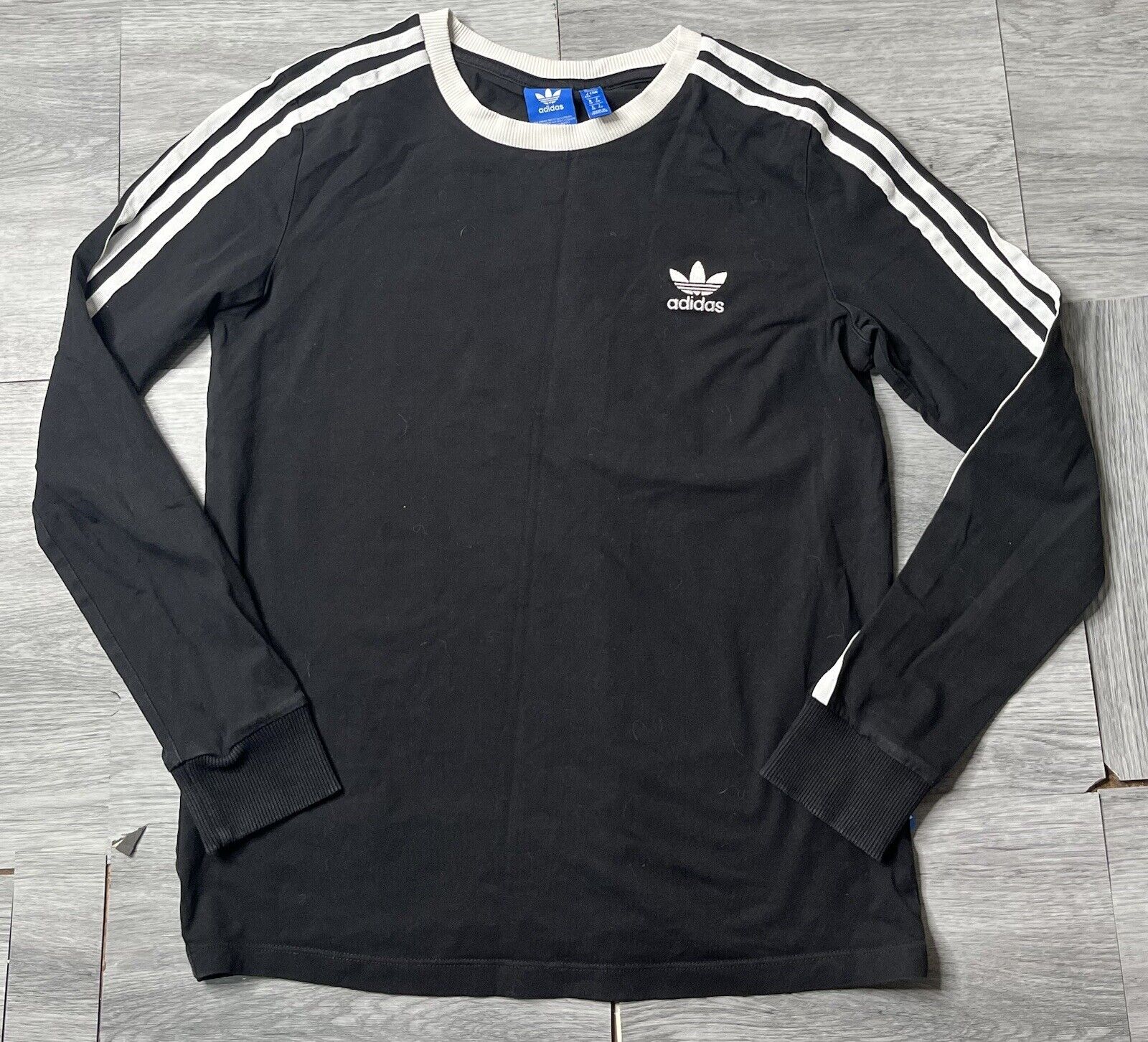 Adidas Woman’s Black Long Sleeve T-Shirt Size UK 12