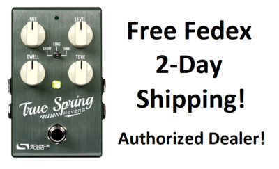 New Source Audio SA247 True Spring Reverb One Series Guitar Effects Pedal