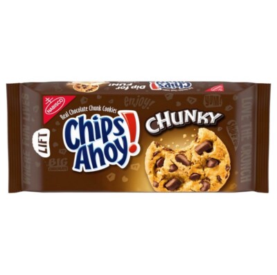   New Nabisco CHIPS AHOY! Crunchy Chocolate Chip Chunky Cookies 13oz