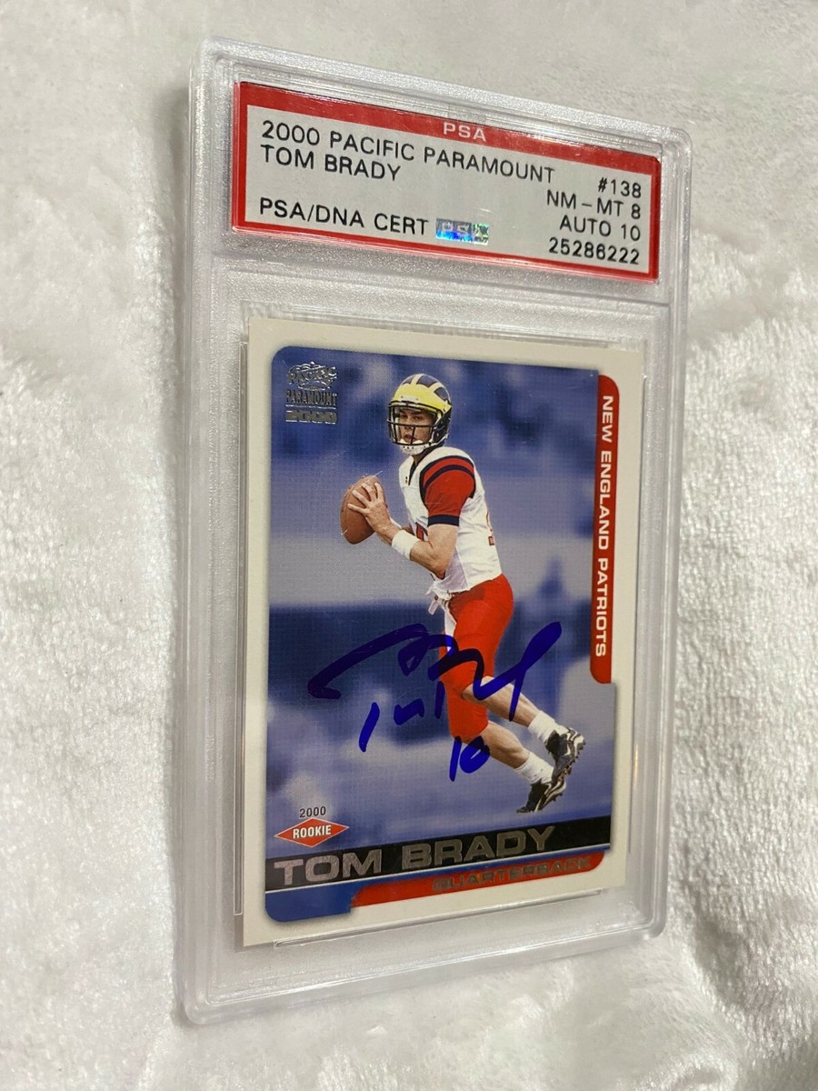 その他 2000 PARAMOUNT #138 TOM BRADY GRADED TOM BRADY ROOKIE 2000 PACIFIC PARAMOUNT #138 SIGNED