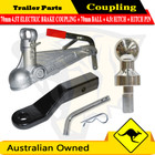 2 Hole Trailer Coupling Hitch 2000KG 50mm Hot Dip Galvanised BOAT BOX JET-SKI 