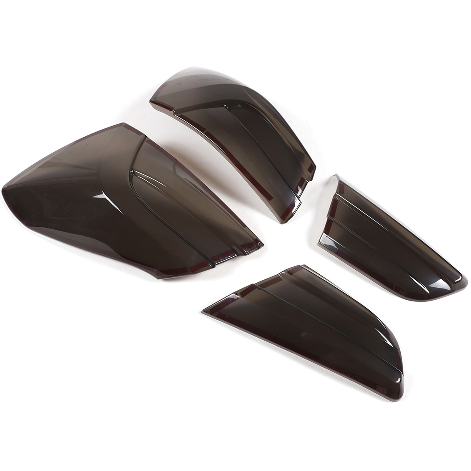 ABS Smoked Tail Light Shell Trim Cover For Maserati Ghibli 2021-2024