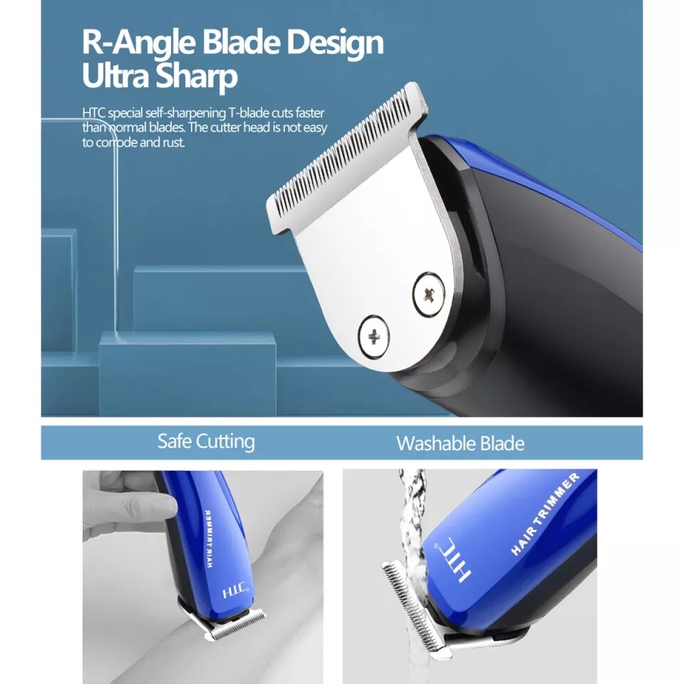 HTC Hair Trimmer Barber Hair Clipper Cordless Hair Cutting Machine