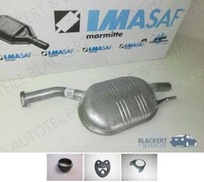 IMASAF Auspuff Mitteltopf + Anbauteile für Mercedes-Benz 124 300D + TD + 4-matic