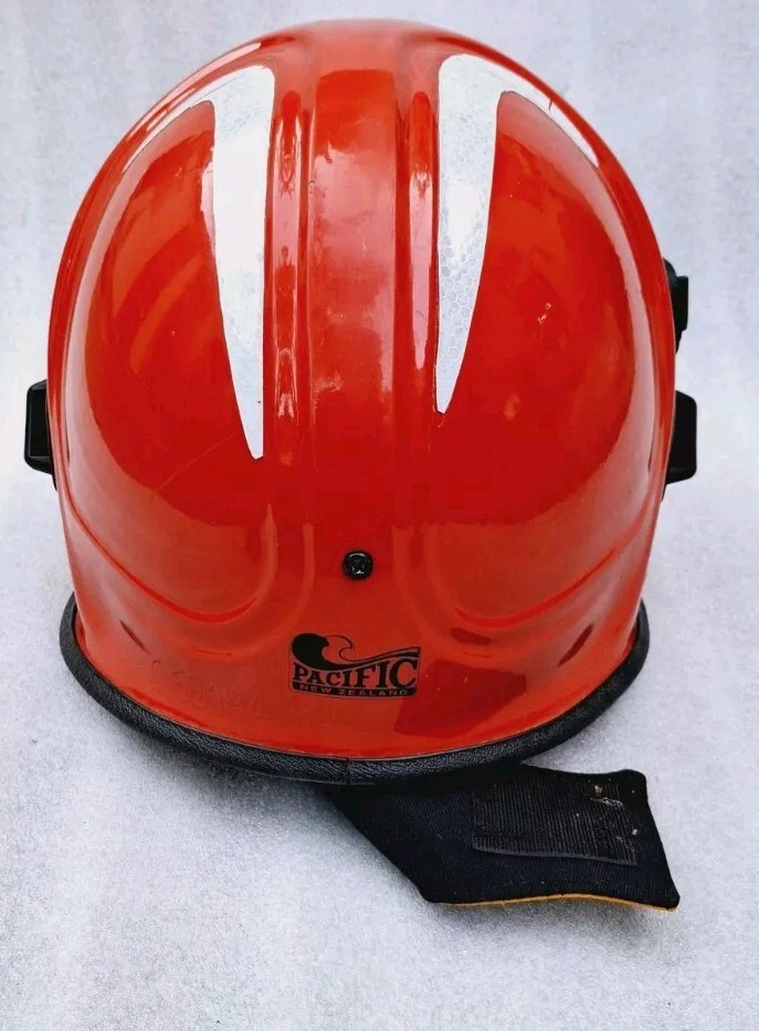 pacific f7 helmet PACIFIC F7 RED FIRE FIGHTER HELMET TYPE-A FOR PACIFIC MAKE NEW ZEALAND