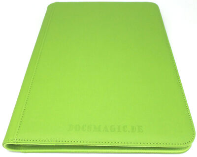Docsmagic.de Premium Pro-Player 9-Pocket Zip-Album Light Green - 360 Card Binder