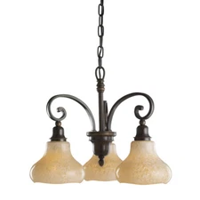 Kichler Lighting Elliston Oiled Bronze 3-Light Chandelier Orig $297