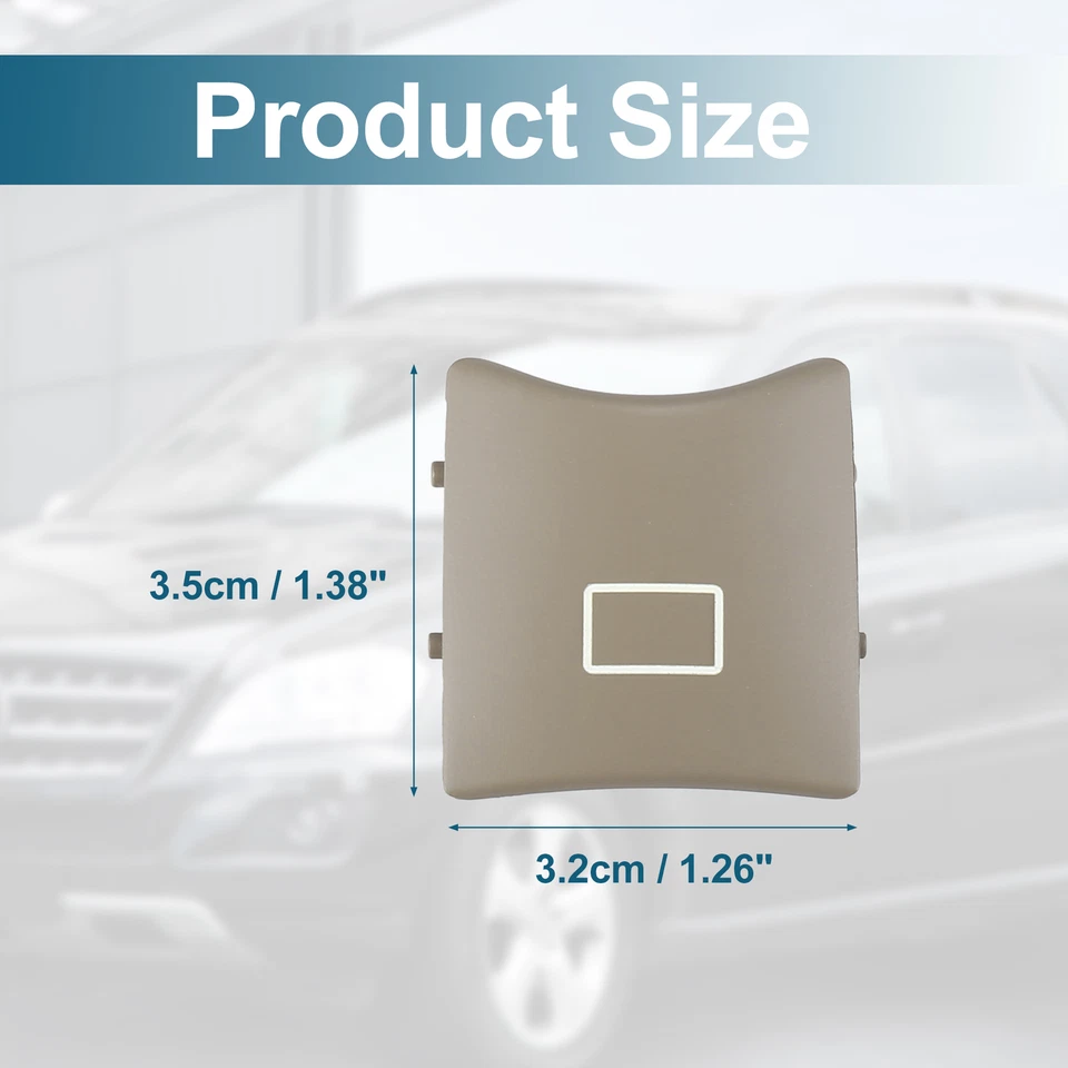 Cubierta de botón de interruptor de ventana de techo corredizo para Mercedes-Benz ML500 ML350 2006-2011 caqui Foto 4 de 4