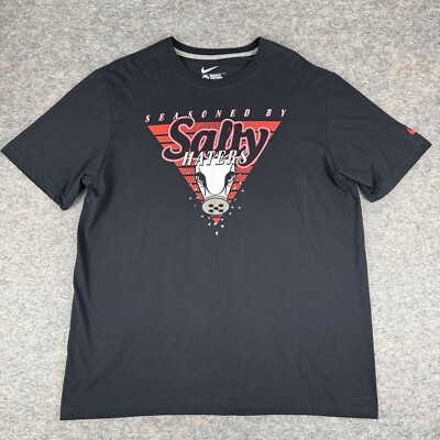 Nike Graphic T-Shirt Tee Salty Hater Black Cotton Mens XL