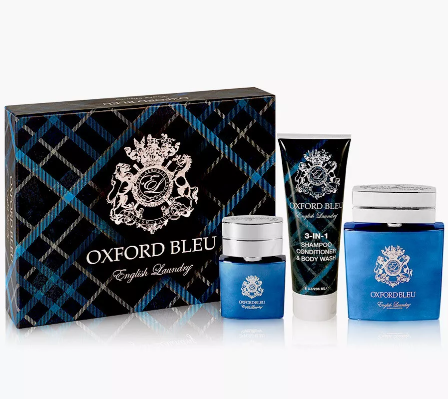 3 Piece English Laundry Oxford Bleu Men's Fragrance Gift Set $120