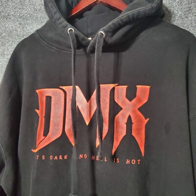 DMX It's Dark Hell is Hot 20th Anniversary Tour Hoodie Mens 2XL Rap Hip  Hop