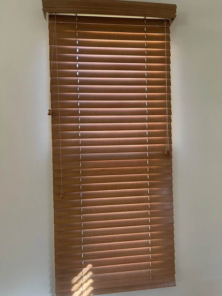 Persianas vintage cenefa madera natural roble dorado - 7 incluidas Foto 3 de 3