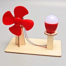 DIY Wind Generator Model Kids Science TOY STEM Technologia Gadget Wooden Physics