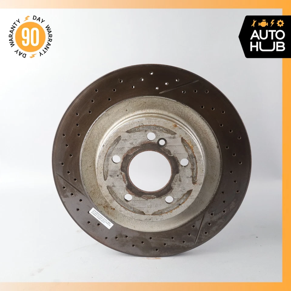 05-11 Juego de discos de rotor de freno trasero izquierdo y derecho Mercedes R171 SLK55 CLK55 AMG fabricante de equipos originales Foto 3 de 4