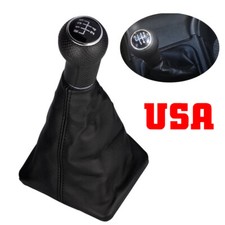 5 Speed Frame Gear Shift Knob For Vw Jetta 2002-2012 Lever Shifter Gaiter Boot