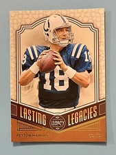 2020 Panini Legacy Peyton Manning #LL-PMA Lasting Legacies Indianapolis Colts