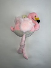 Vintage Plushland Pink Flamingo with Tag 16" Soft Bendable Legs Stuffed Animal
