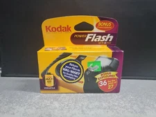Kodak MAX One Time Use Camera 36 Exp with Power Flash Expired 07/05 Sealed AS-IS