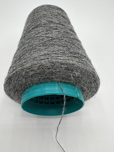 50% Alpaca/50% Lambswool. 250g Cone. Mid Grey Melange. 1/9.6nm. 2ply Knit. Italy - Picture 6 of 6