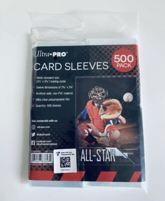 ultra pro card sleeves 500 pack NEW Ultra Pro Card Sleeves 500 Pack (2.5