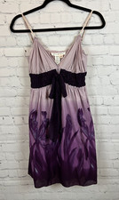 MAX STUDIO purple lilac spaghetti strap sleeveless floral dress size XS