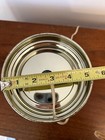 Stainless Steel Bottom Levitown Vtg USA Made Small Frosted Grapes Globe Lamp — photo 4